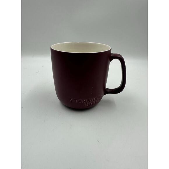 Starbucks Bone China Burgundy Coffee Mug - Picture 1 of 4